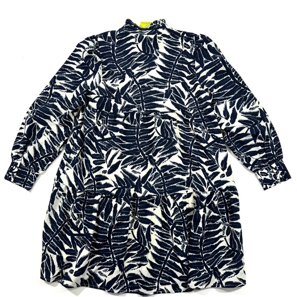 New THML Laguna Palm A Line Dress Long Sleeve - Picture 2 of 6